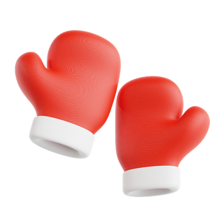 Christmas Gloves  3D Icon