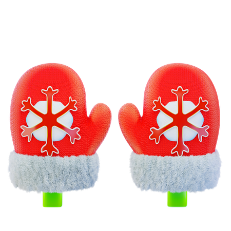 Christmas Gloves  3D Icon