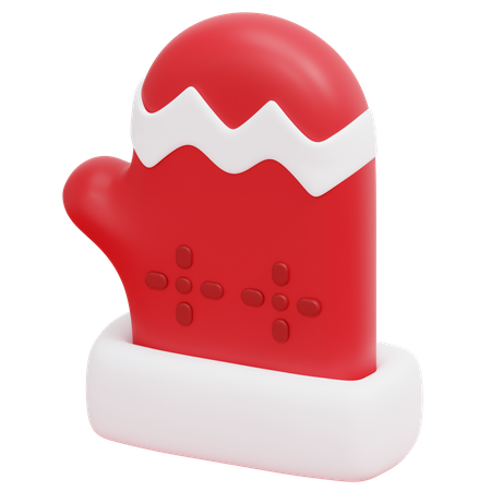 Christmas Gloves  3D Icon