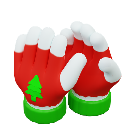 Christmas Gloves  3D Icon