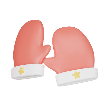 Christmas Gloves  3D Icon