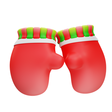 Christmas Gloves  3D Icon