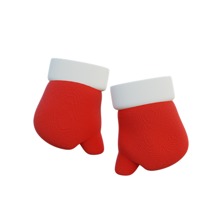 Christmas Gloves  3D Icon