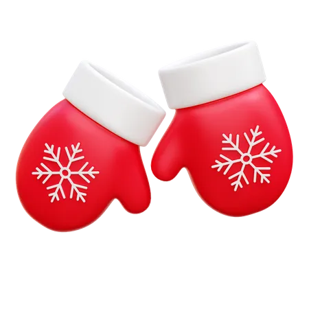 Christmas Gloves 3D Icon