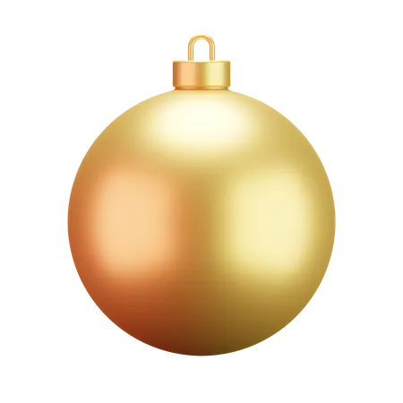 Christmas Gold Bubble  3D Illustration