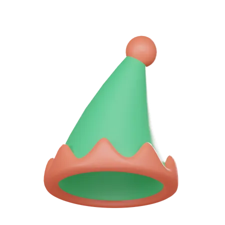 Christmas Elf Hat 3D Icon