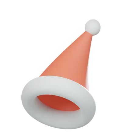 Christmas Hat With Transparent Background 3D Icon