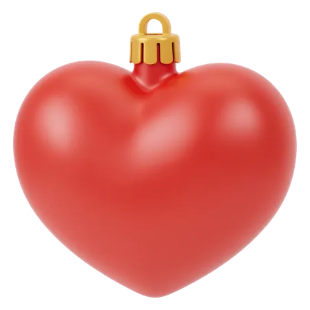 Christmas Heart  3D Icon
