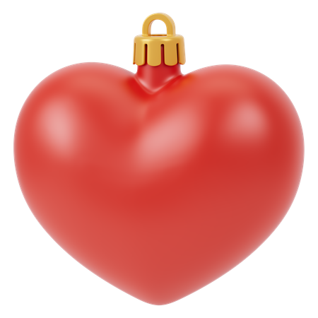 Christmas Heart  3D Icon