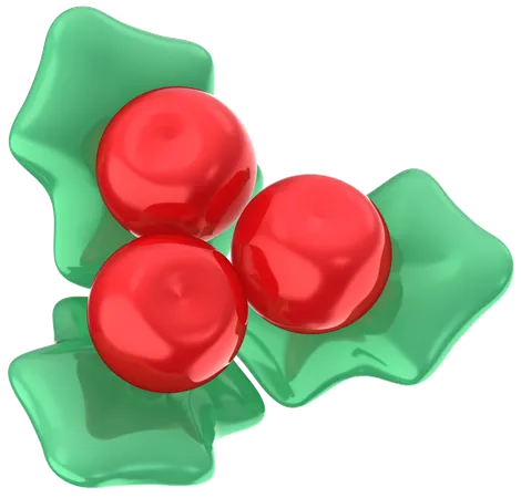 Christmas Holly  3D Icon