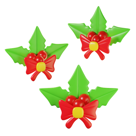 Christmas Holly Berry  3D Icon