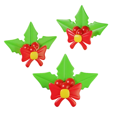 Christmas Holly Berry  3D Icon