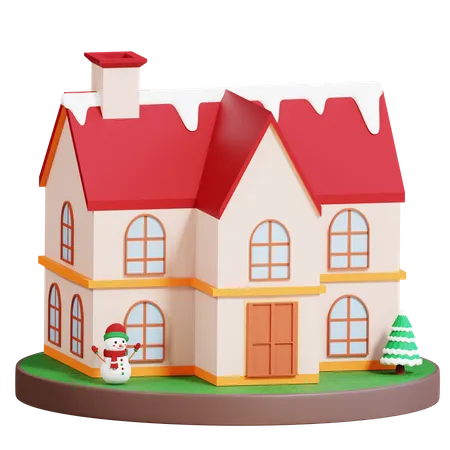 Christmas Home  3D Icon