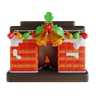 christmas house emoji 3d