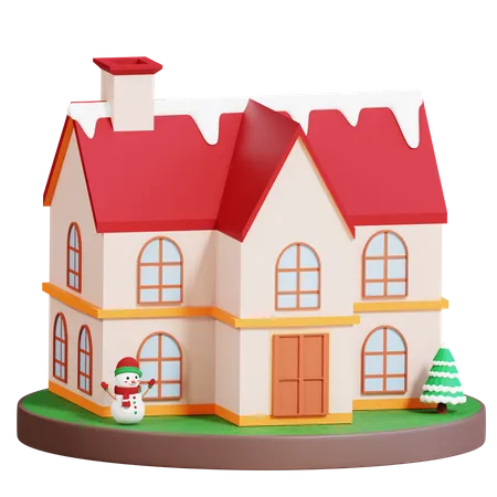 Christmas Home 3D Icon
