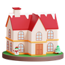 christmas home 3d logo