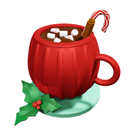 Christmas Hot Chocolate  3D Icon