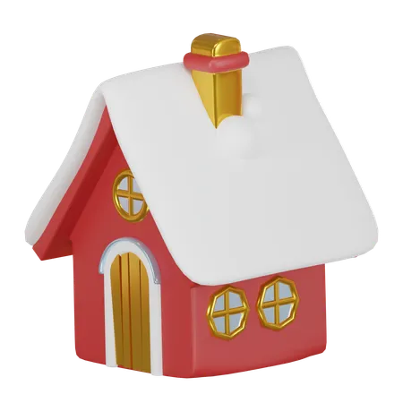 Christmas House 3 D Icon 3D Icon