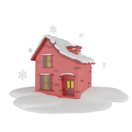 Christmas House  3D Icon