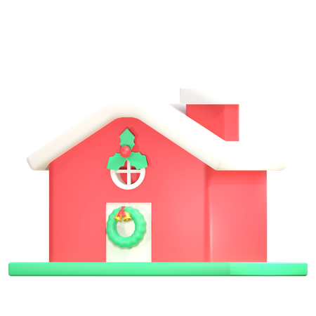 Christmas House  3D Icon