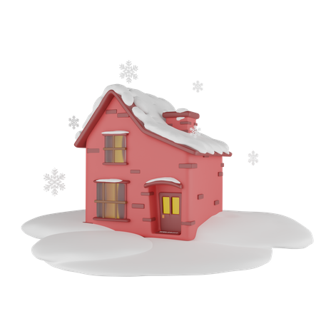 Christmas House 3D Icon