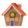 christmas house 3d logos
