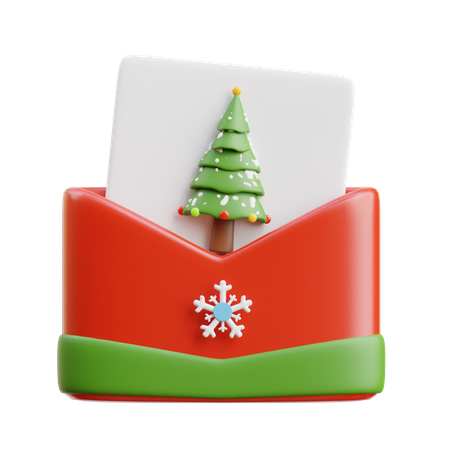 Christmas invitation  3D Icon