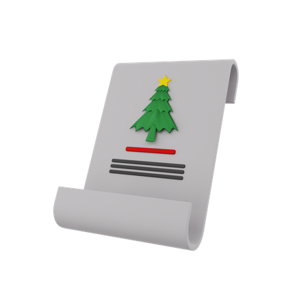 クリスマス招待状  3D Icon