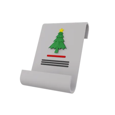 クリスマス招待状  3D Icon