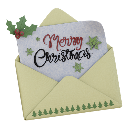 Christmas Invitation  3D Icon