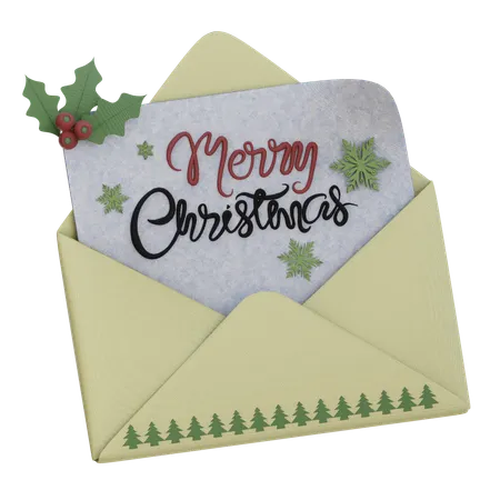 Christmas Invitation  3D Icon