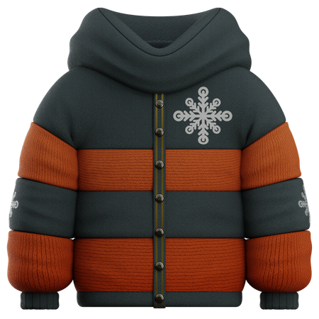 Christmas Jacket  3D Icon