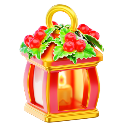 Christmas Lanterns  3D Icon