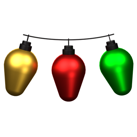 Christmas Lights  3D Icon