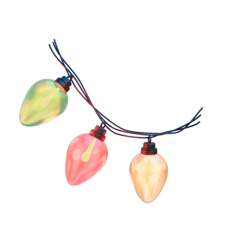 Christmas Lights  3D Icon