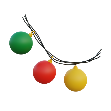 Christmas Lights  3D Icon