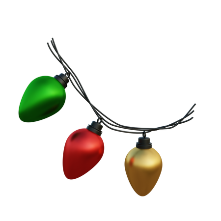 Christmas Lights  3D Icon