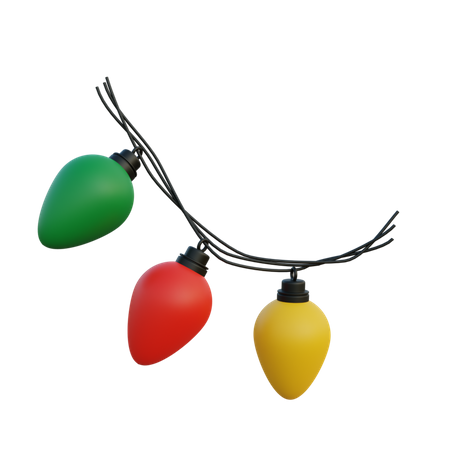 Christmas Lights  3D Icon