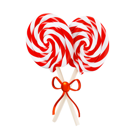 Christmas Lollipop  3D Icon