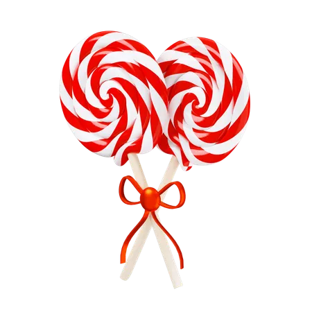 Christmas Lollipop  3D Icon