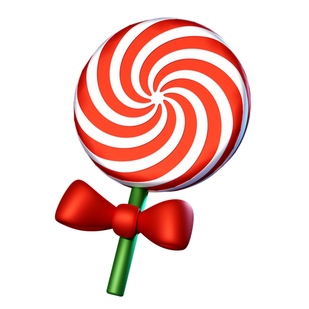 Christmas Lollypop  3D Icon