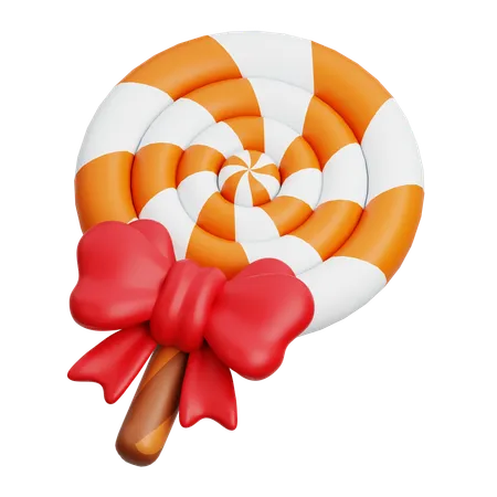 Christmas Lollypop  3D Icon