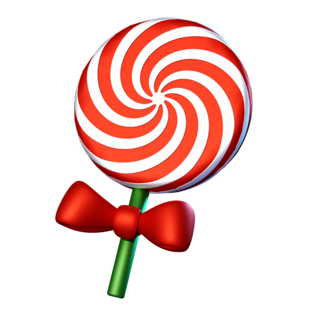 Christmas Lollypop  3D Icon