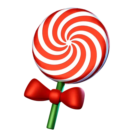 Christmas Lollypop  3D Icon