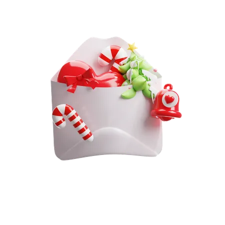 Christmas Mail  3D Icon