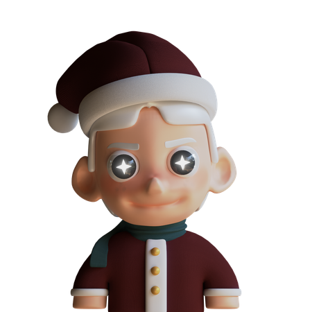 Christmas Man  3D Icon