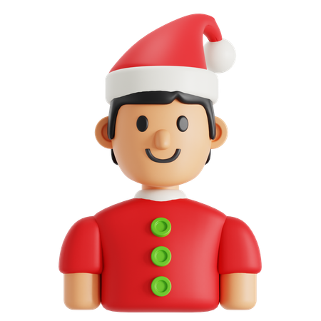 Christmas man  3D Icon