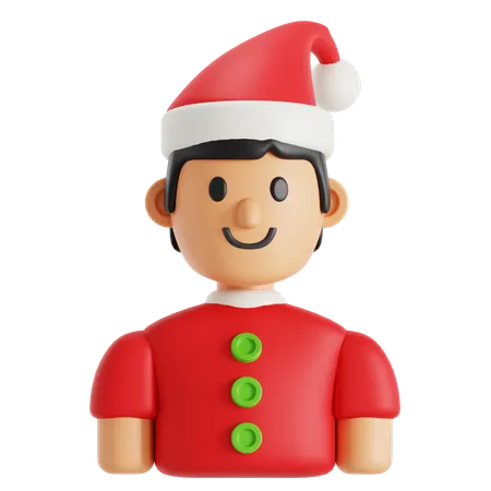 Christmas man  3D Icon