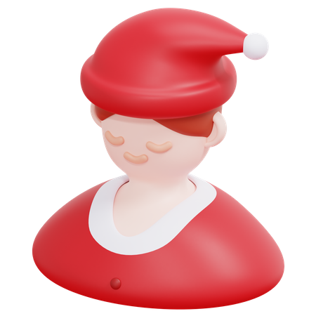 Christmas Man  3D Icon