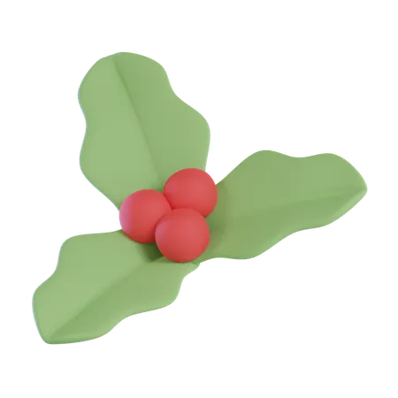 Christmas Mistletoe  3D Icon